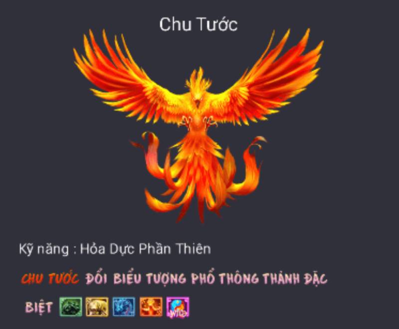 Slot Game Tứ Thần Thú – Phiêu Lưu Cùng Tứ Đại Linh Thú Huyền Thoại 7 Chu Tước – Hỏa Dực Phần Thiên